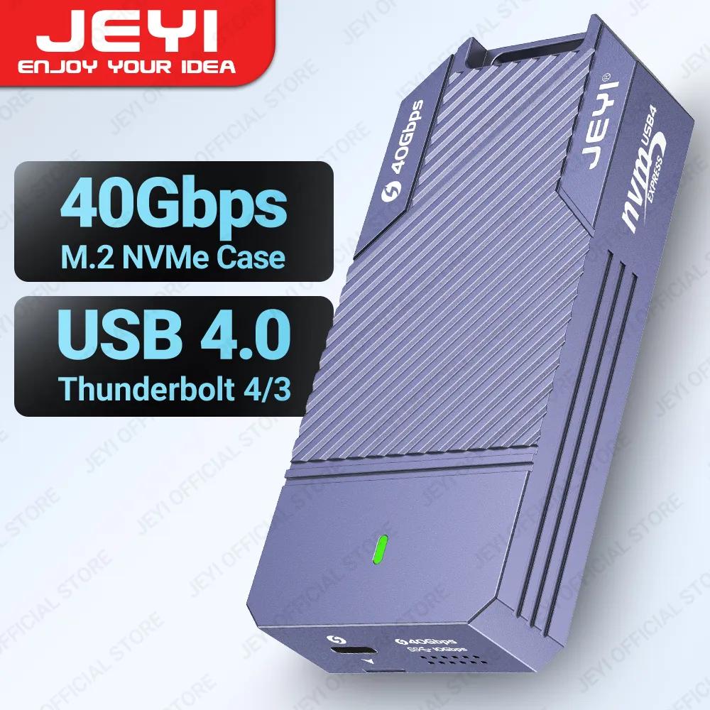 JEYI USB 4.0 M.2 NVMe SSD Ŭ, M2 to C Ÿ 4.0 ָ Ʈ ̺ ̽, Ʈ 4/3 USB 3.2/3.1/3  ȣȯ , 40Gbps